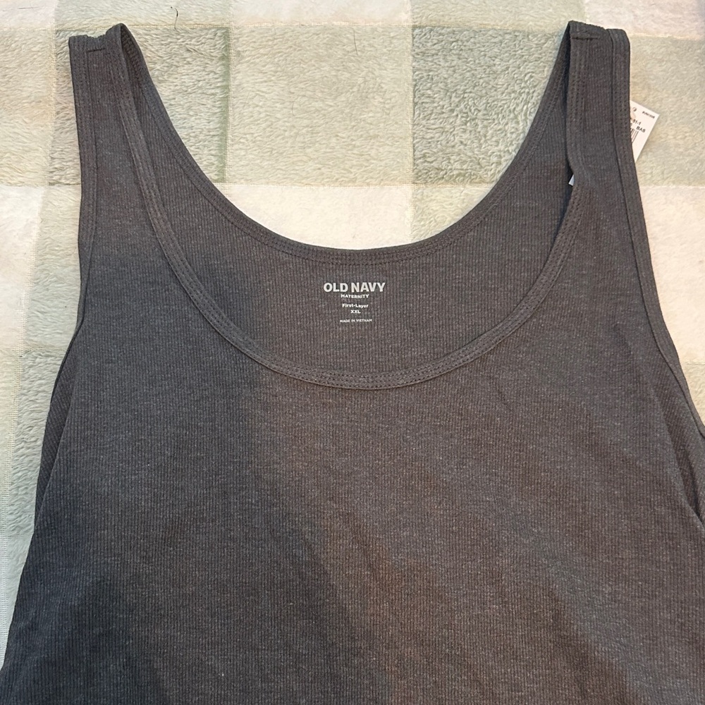 Old Navy Charcoal Women's Maternity Tank Top